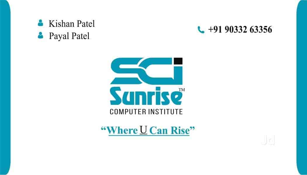 Sunrise Computer Institute in Mavdi Main Road,Rajkot Best Computer