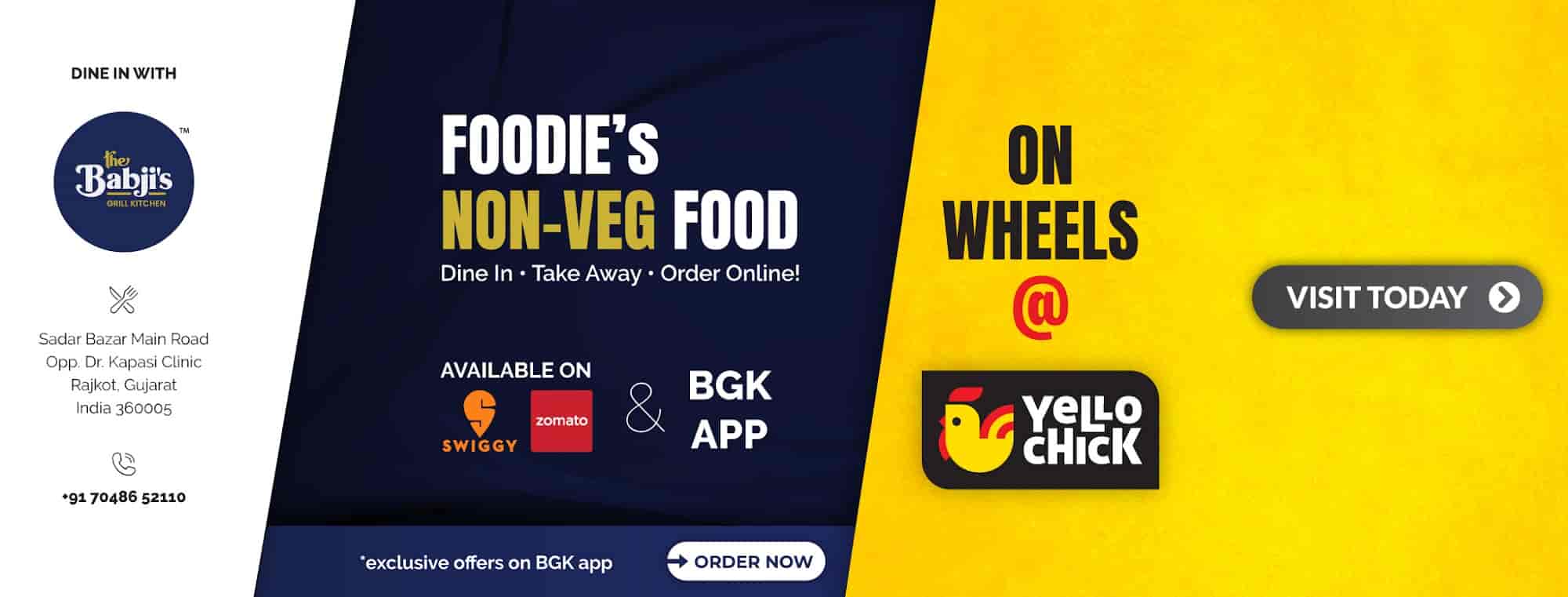 Babji Grill Kitchen in Sadarbazar Main Road,Rajkot Order Food Online