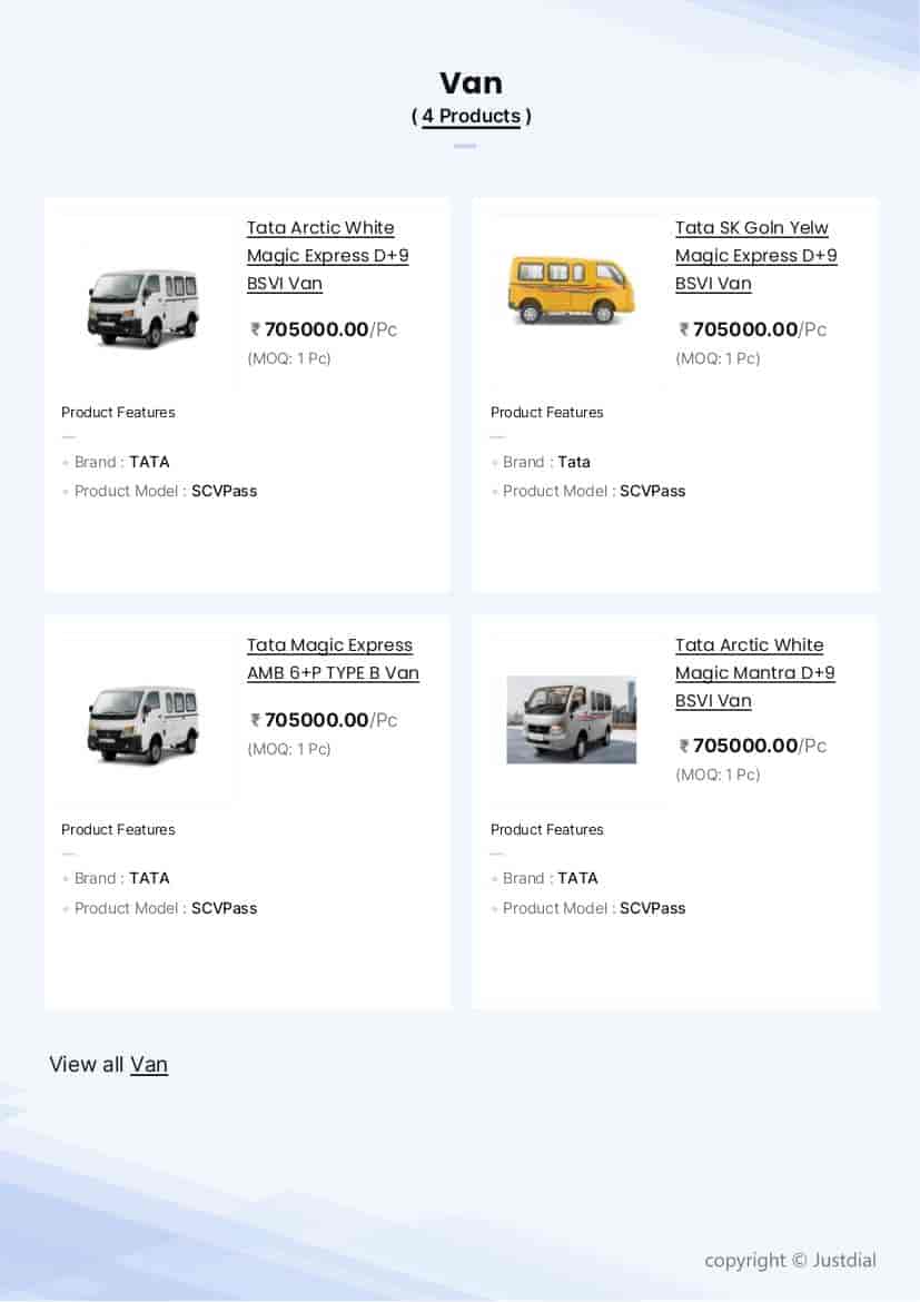 Tata Magic Express AMB 6+P TYPE B Van in Ranchi at ₹ L Pc