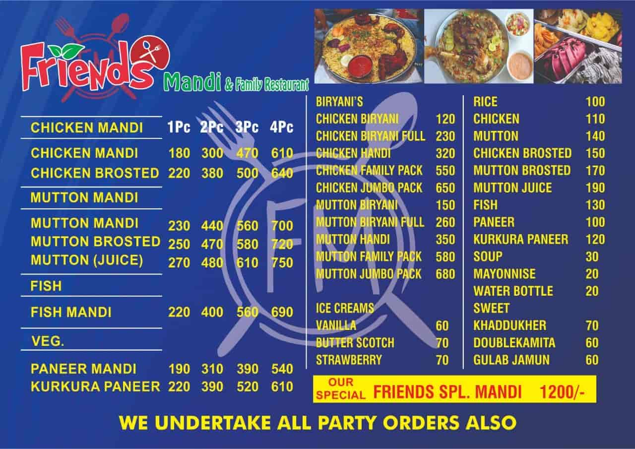 Friends Mandi And Family Restaurant in Gandi Maisamma,Hyderabad - Best ...