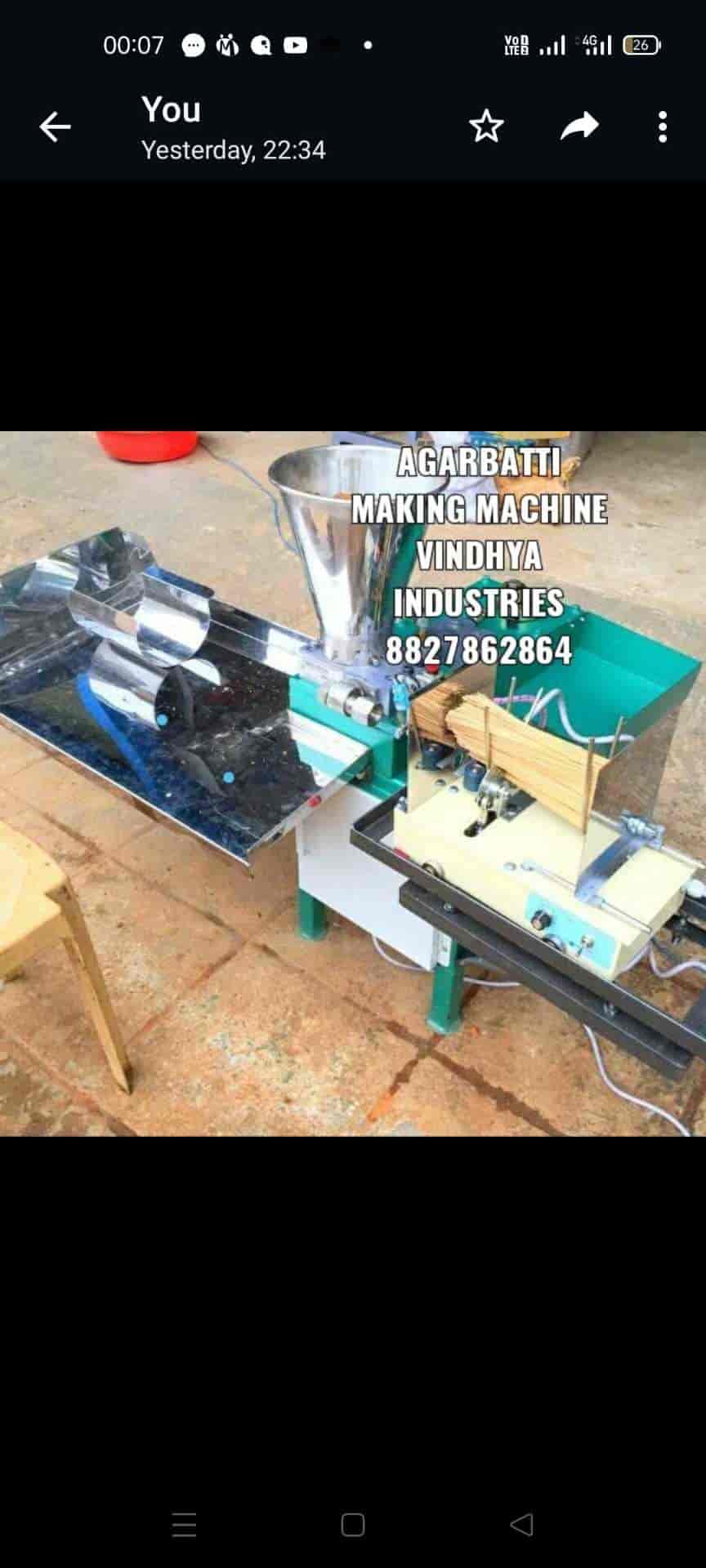 Vindhya Industries in Anantpur,Rewa Best White Agarbatti Stick