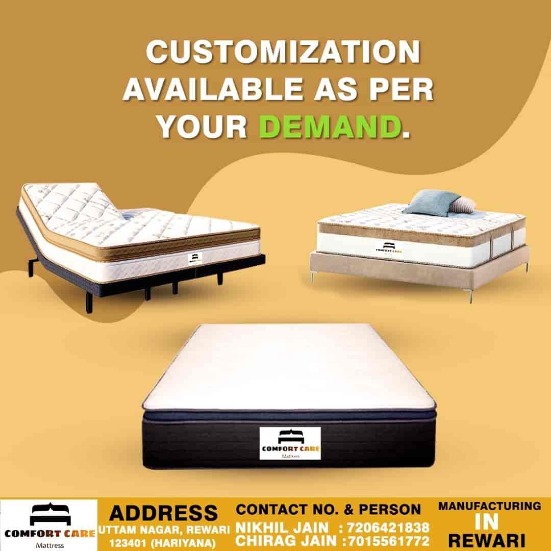 Comfort Care Mattress in Uttam Nagar,Rewari Best Mattress Dealers in