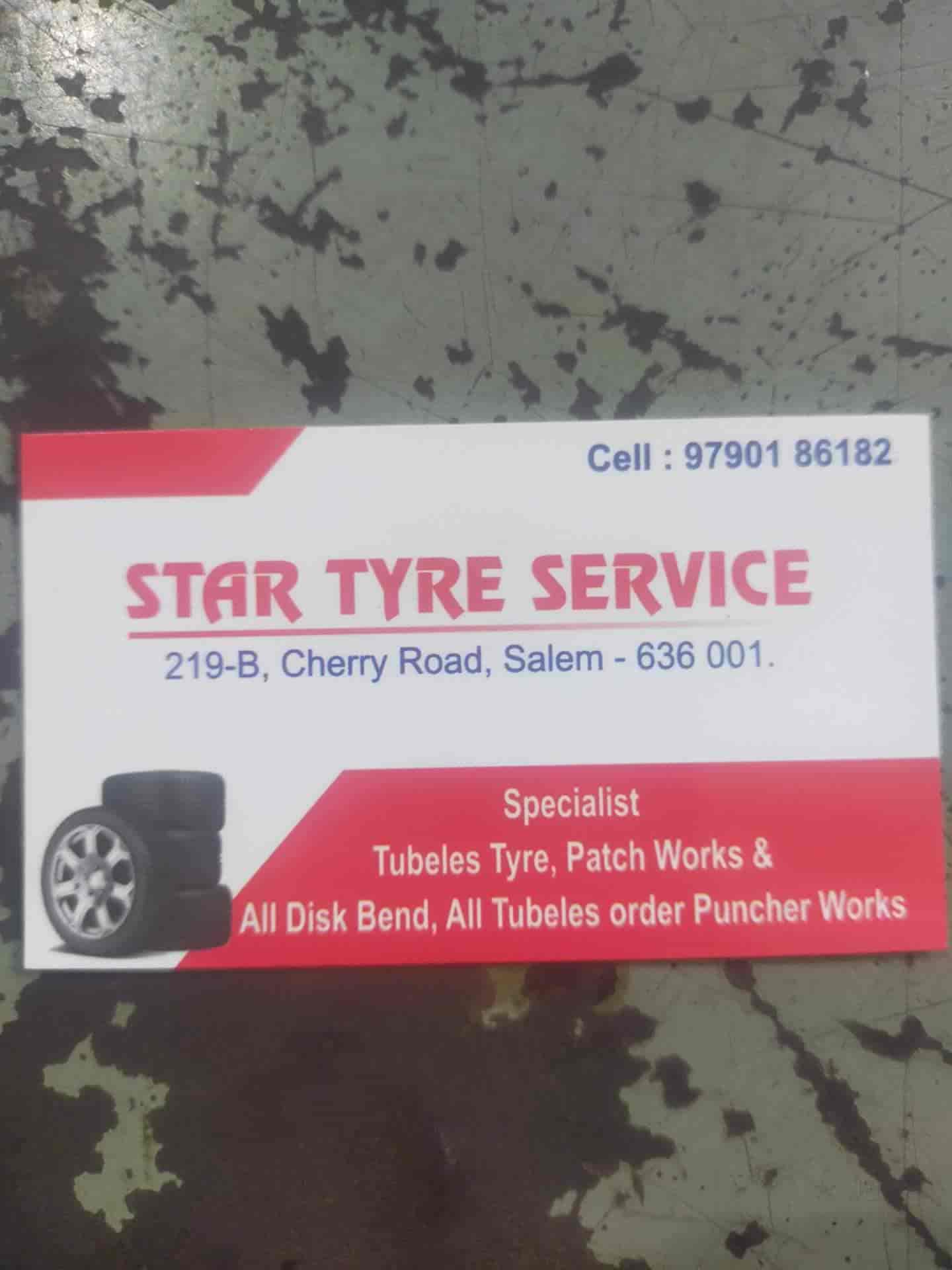 Star Tyre Service in Near Eshwaran Kovil,Salem Best MRFTyre Dealers