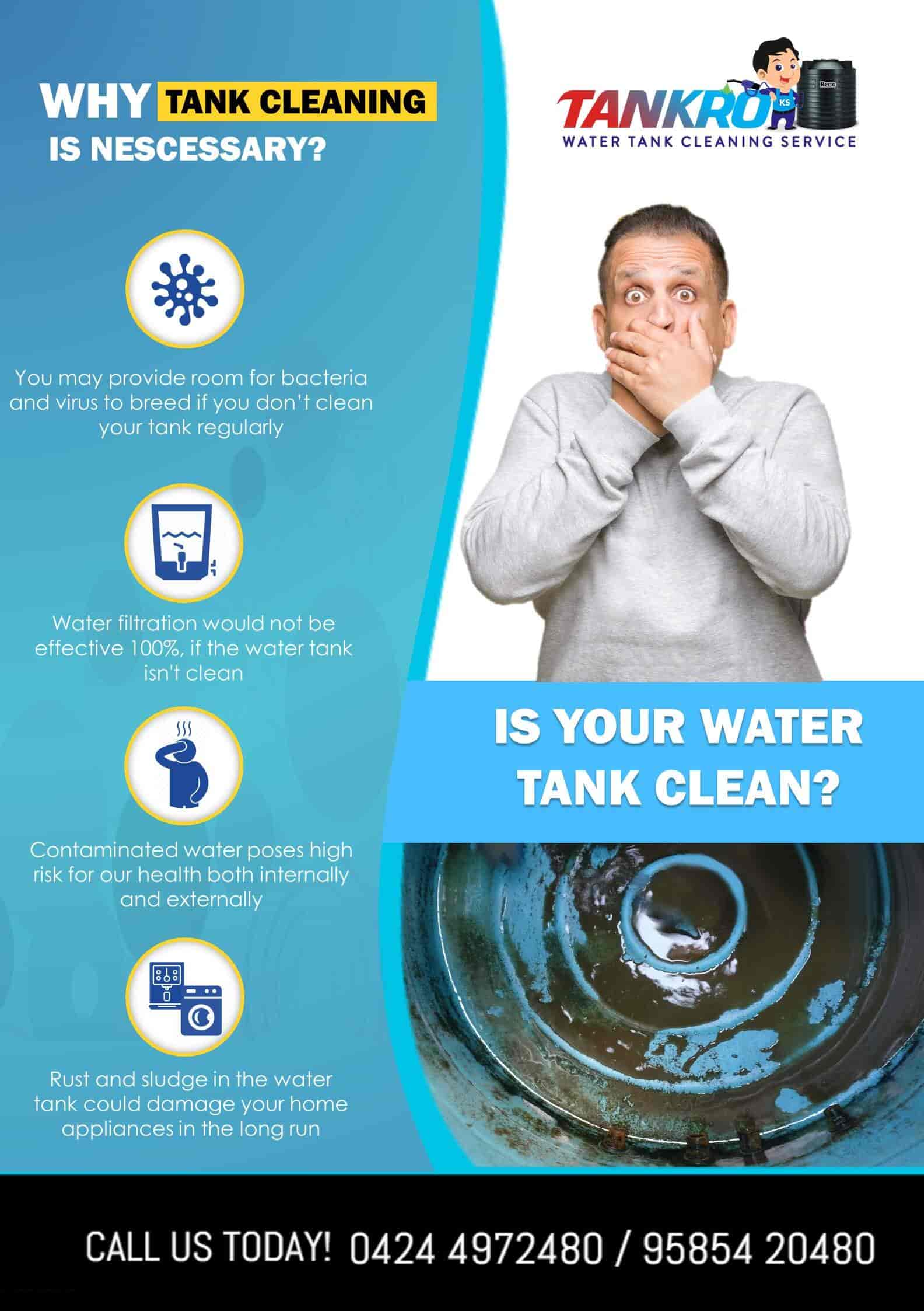 Tankro Water Tank Cleaning Services in Maravaneri,Salem Best Cleaning