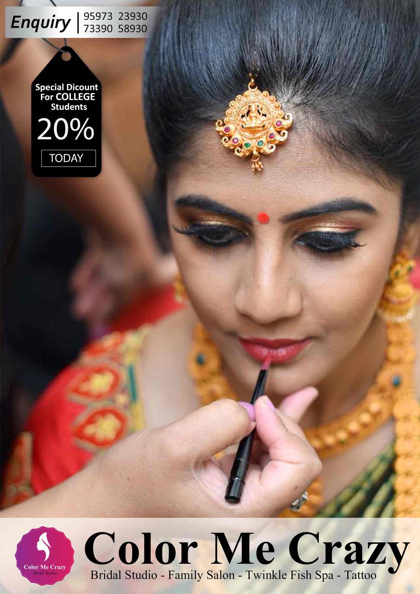 Color Me Crazy Bridal Studio in Alagapurampudur,Salem - Best Beauty Spas in  Salem - Justdial