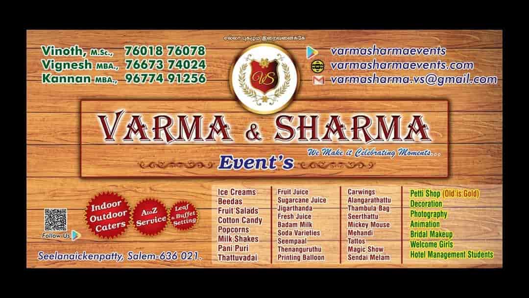 Varma and sharma catering service in Seelanaickenpatti,Salem Best