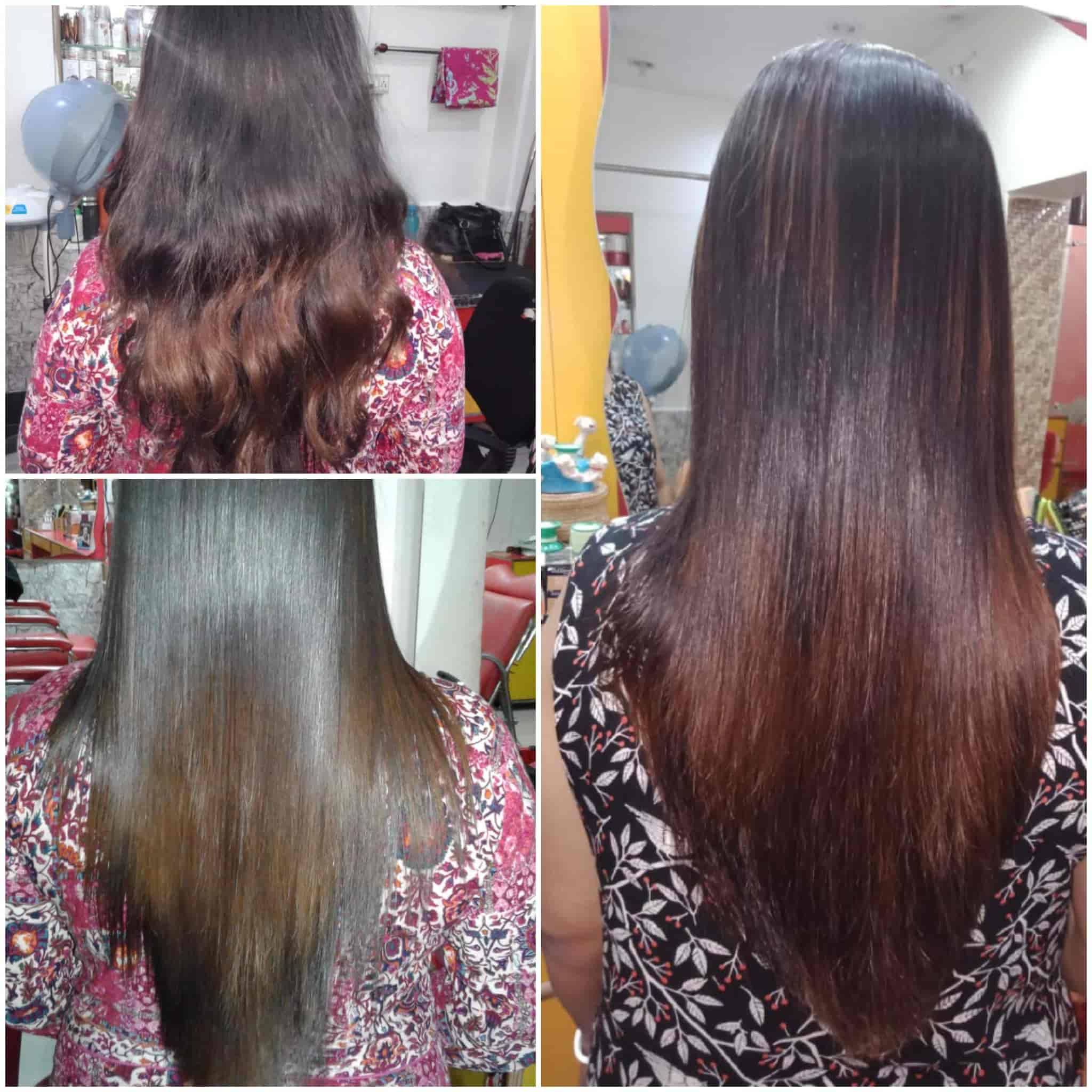 Hair straightening cost in beauty parlour sale