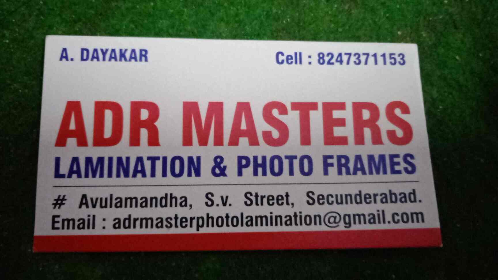 ADR Masters Photo Lamination & Photo Frames in Secunderabad City