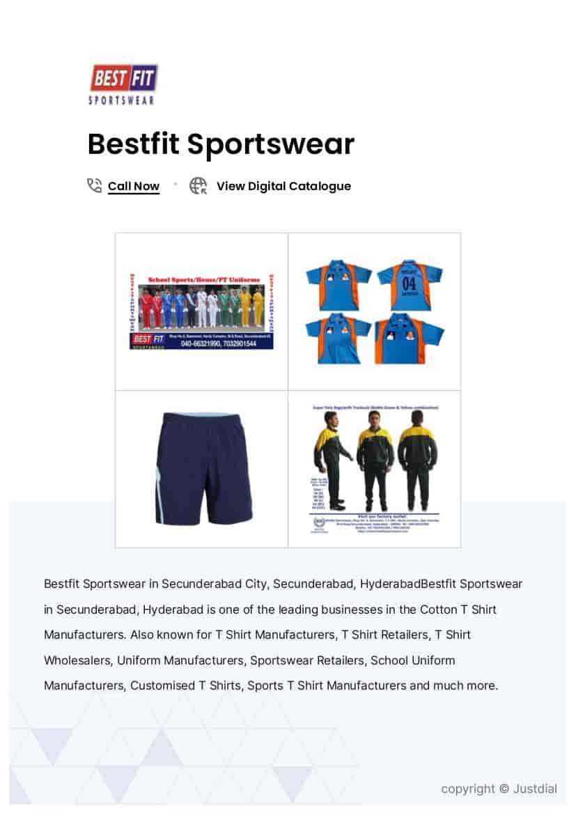 High School Sports uniform in Secunderabad at ₹ 275 ₹ 575 Pc