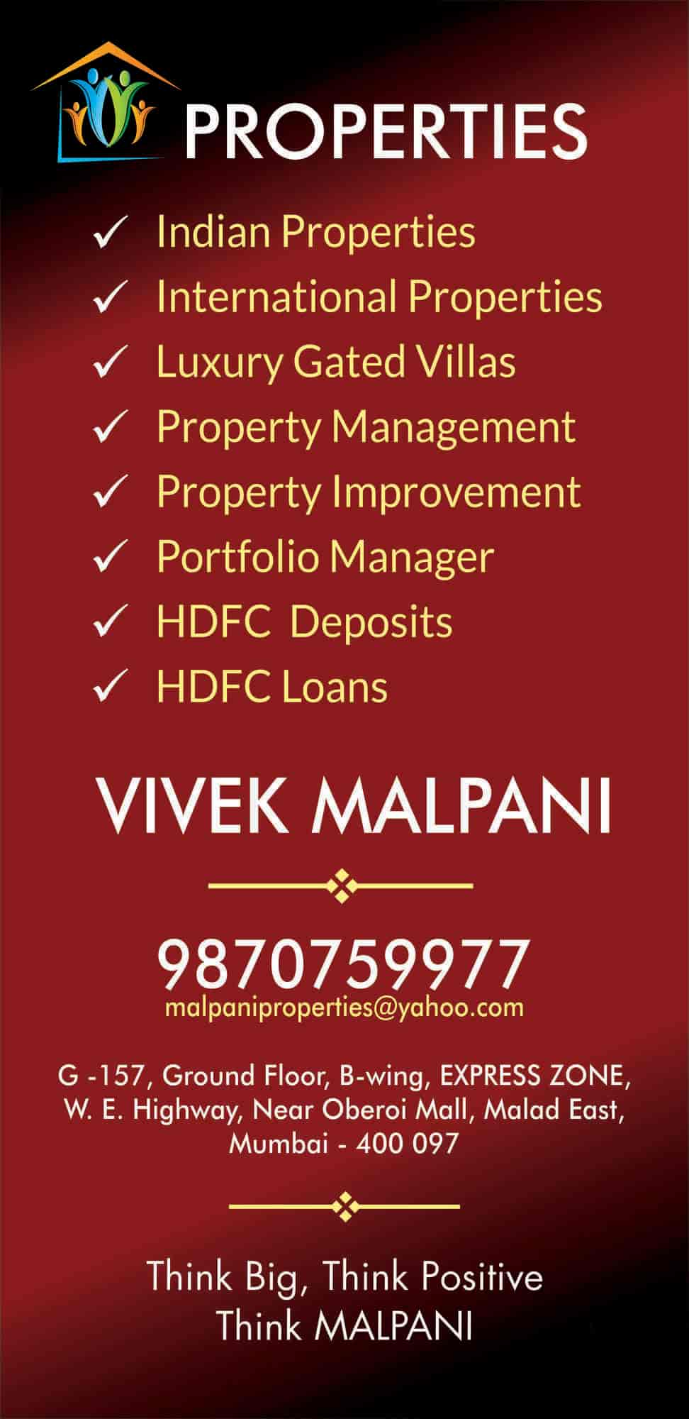 Malpani Properties & Investments in Malad East,Mumbai Best Estate Agents in Mumbai Justdial