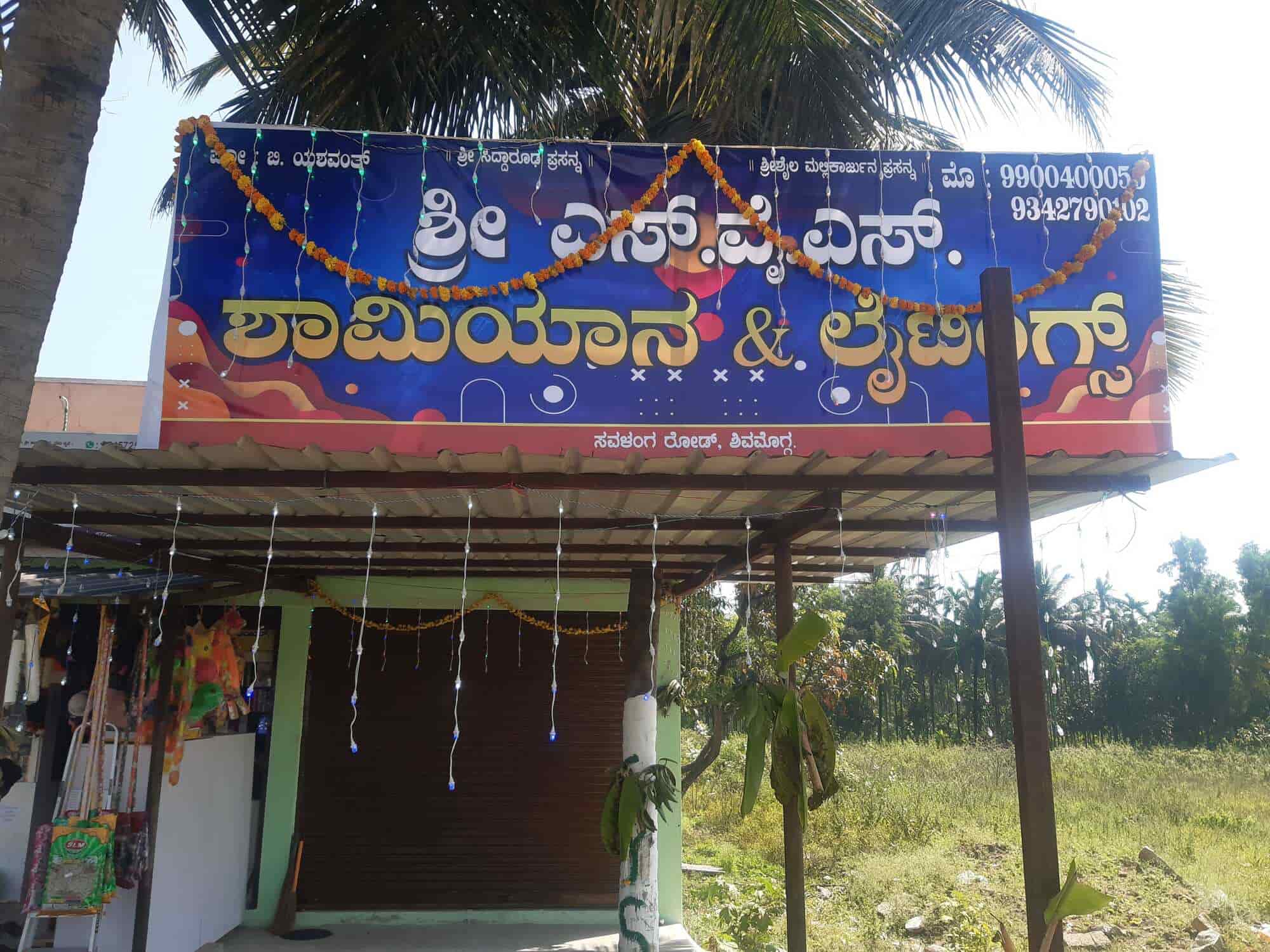 S Y S Shamiyana and Lightings in Savalanga Road,Shimoga Best