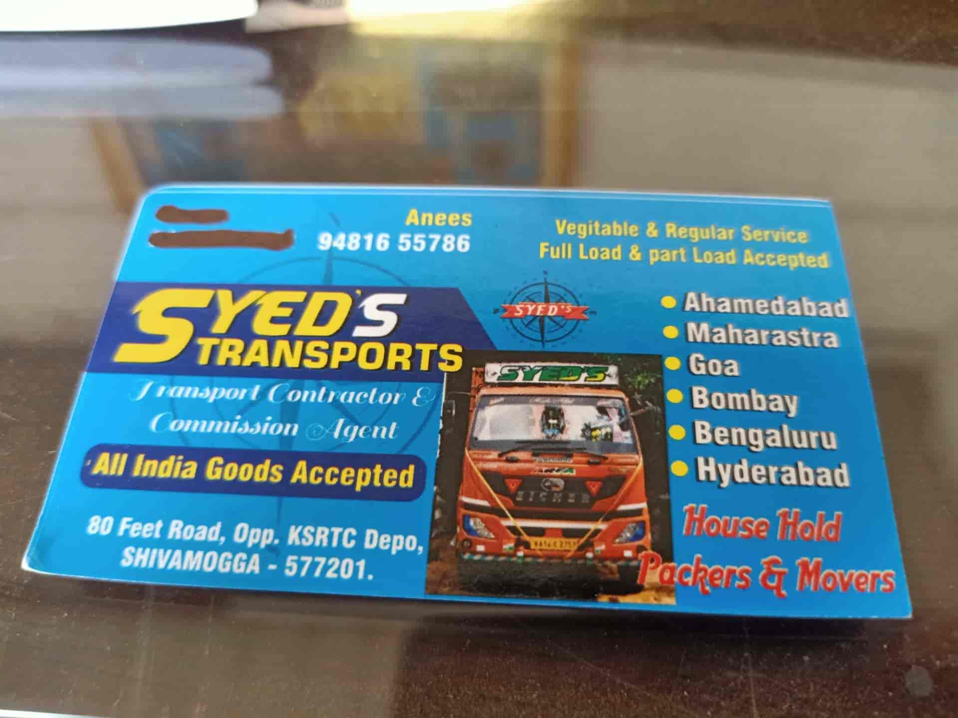 Top Transporters For Mysore in Shimoga near me - Justdial