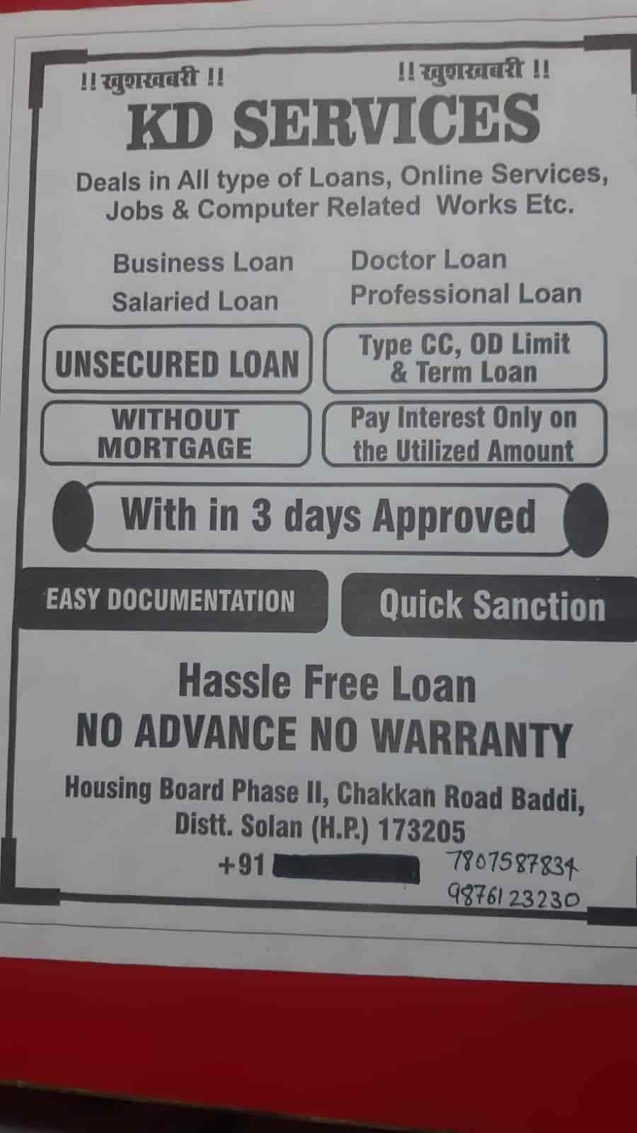 K D Services in Housing Board,Solan Best Home Loans in Solan Justdial
