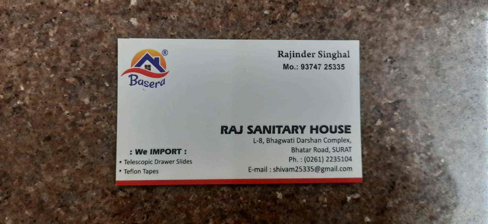 Raj Sanitary House in Bhatar Road,Surat Best Sanitaryware Dealers in