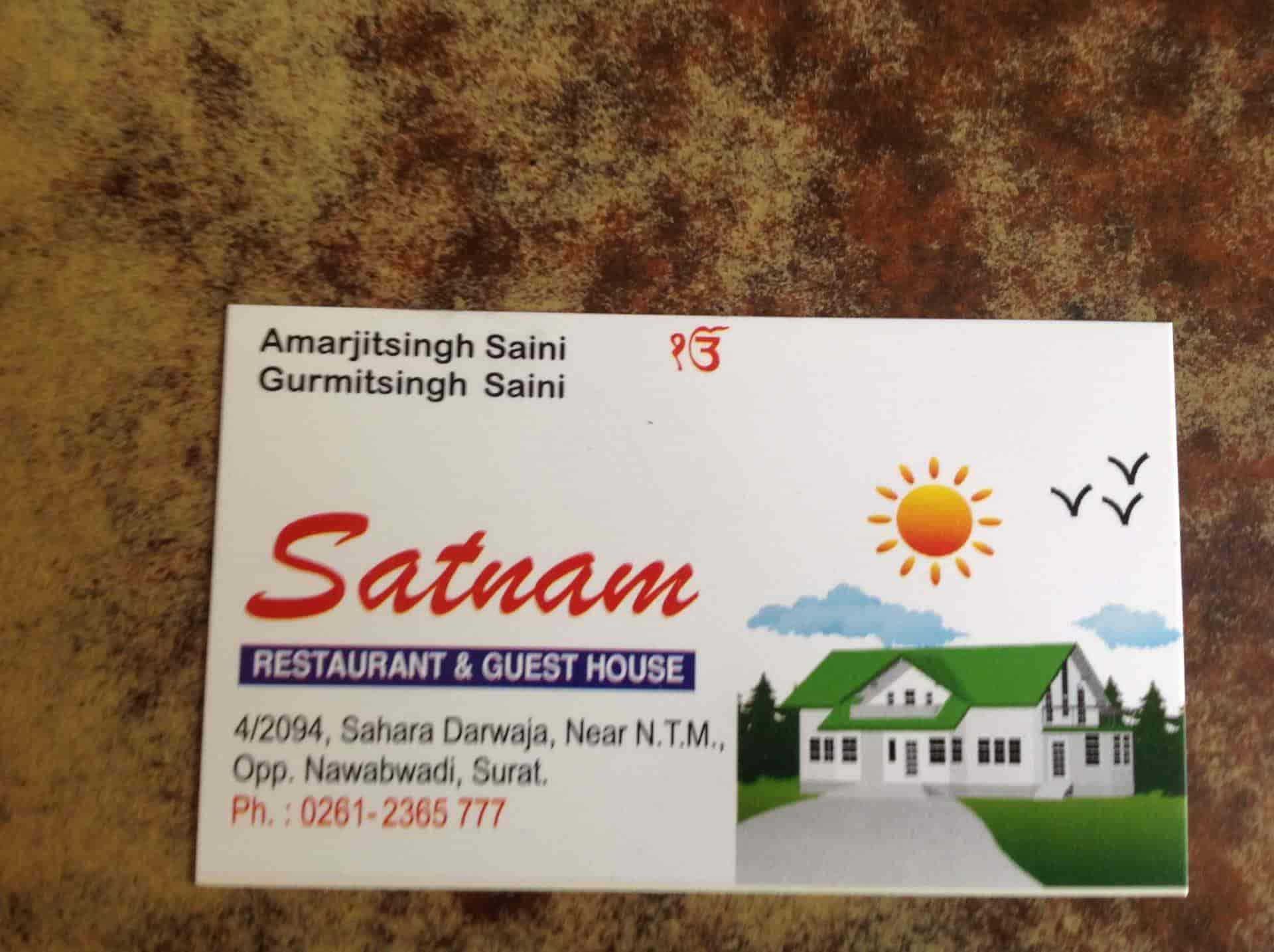 Book Satnam Restaurant & Guest House in Ring Road,Surat Best Guest House in Surat Justdial