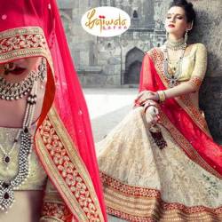 GAJIWALA GLARING WHOLESALE DESIGNER LEHENGA – Textilebazar