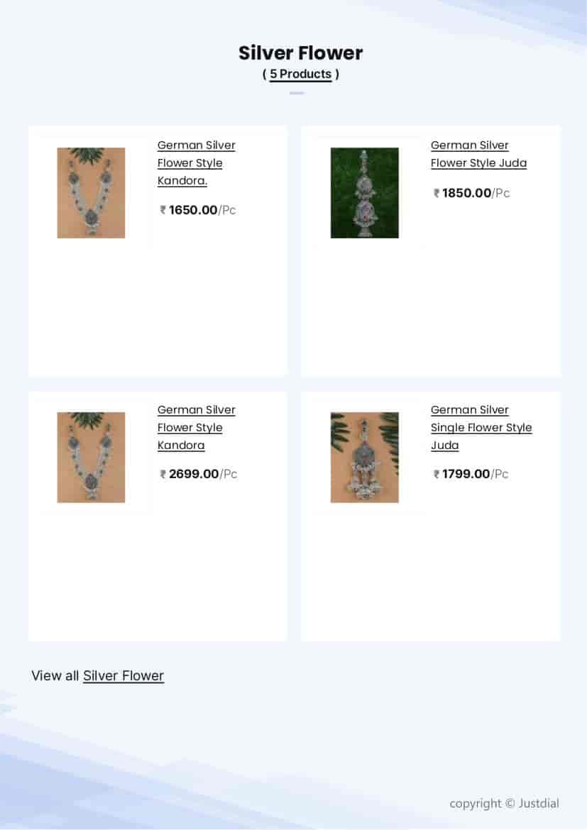 Paisley Silver Anklet in Surat at best price by Rosy Imitation - Justdial