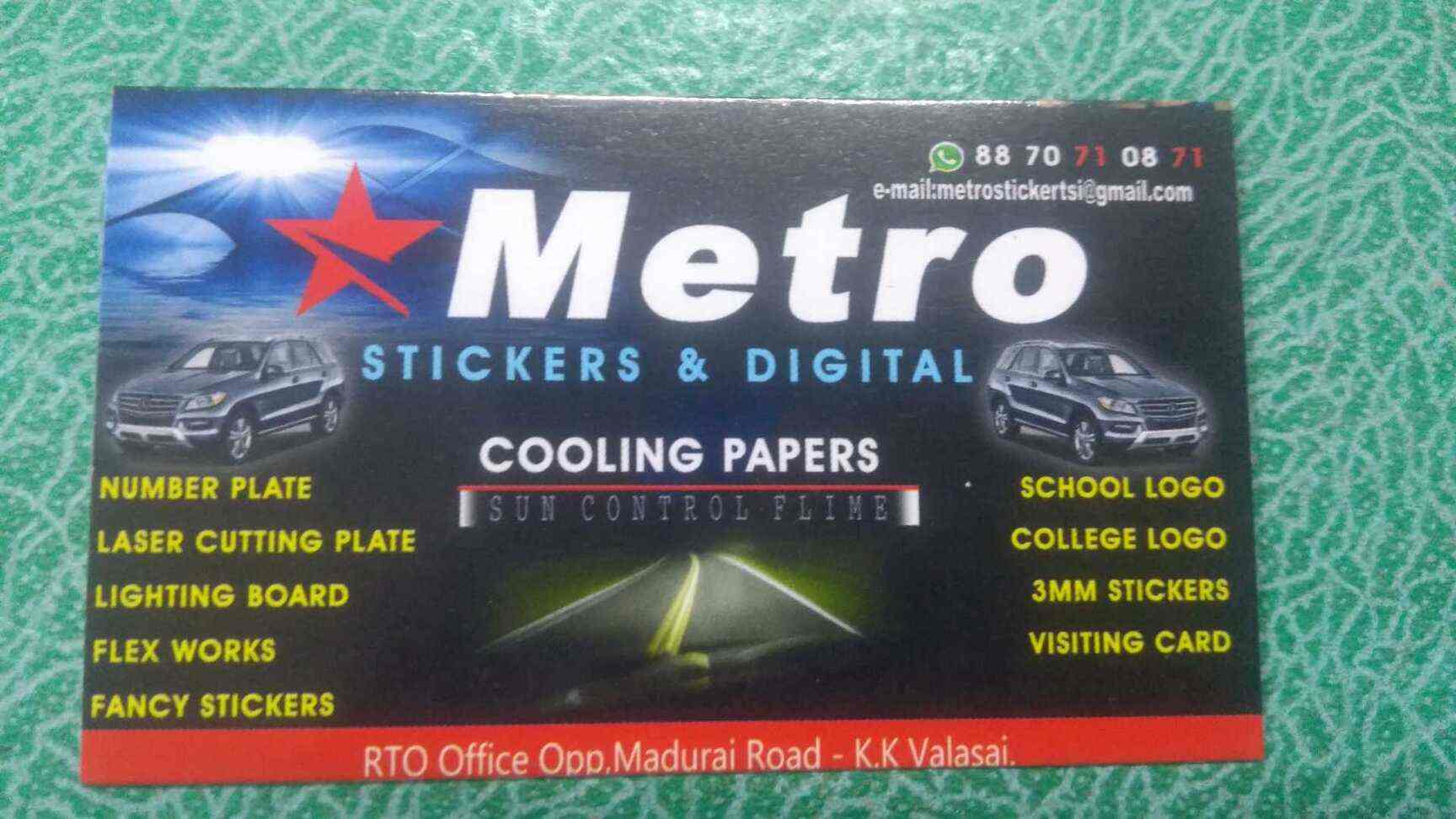 Metro Stickers & Digitals in Tenkasi Ho,Tenkasi - Best Name Plate Dealers in Tenkasi - Justdial Metro Stickers & Digitals in Tenkasi Ho,Tenkasi - Best Name Plate Dealers in Tenkasi - Justdial