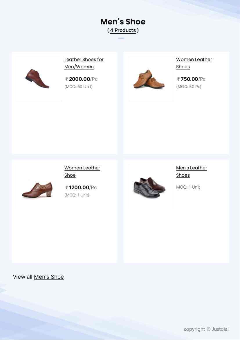 Women Leather Shoes in Thane at ₹ 750 Pc by A A Corp Justdial
