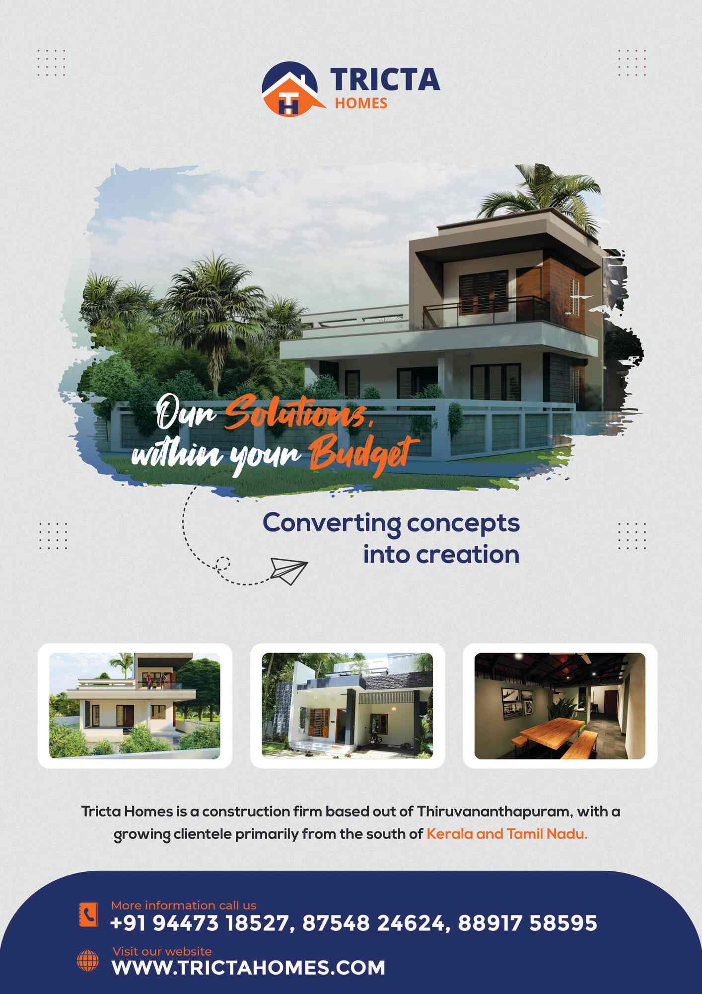 Tricta Homes in Karamana,Thiruvananthapuram Best Construction