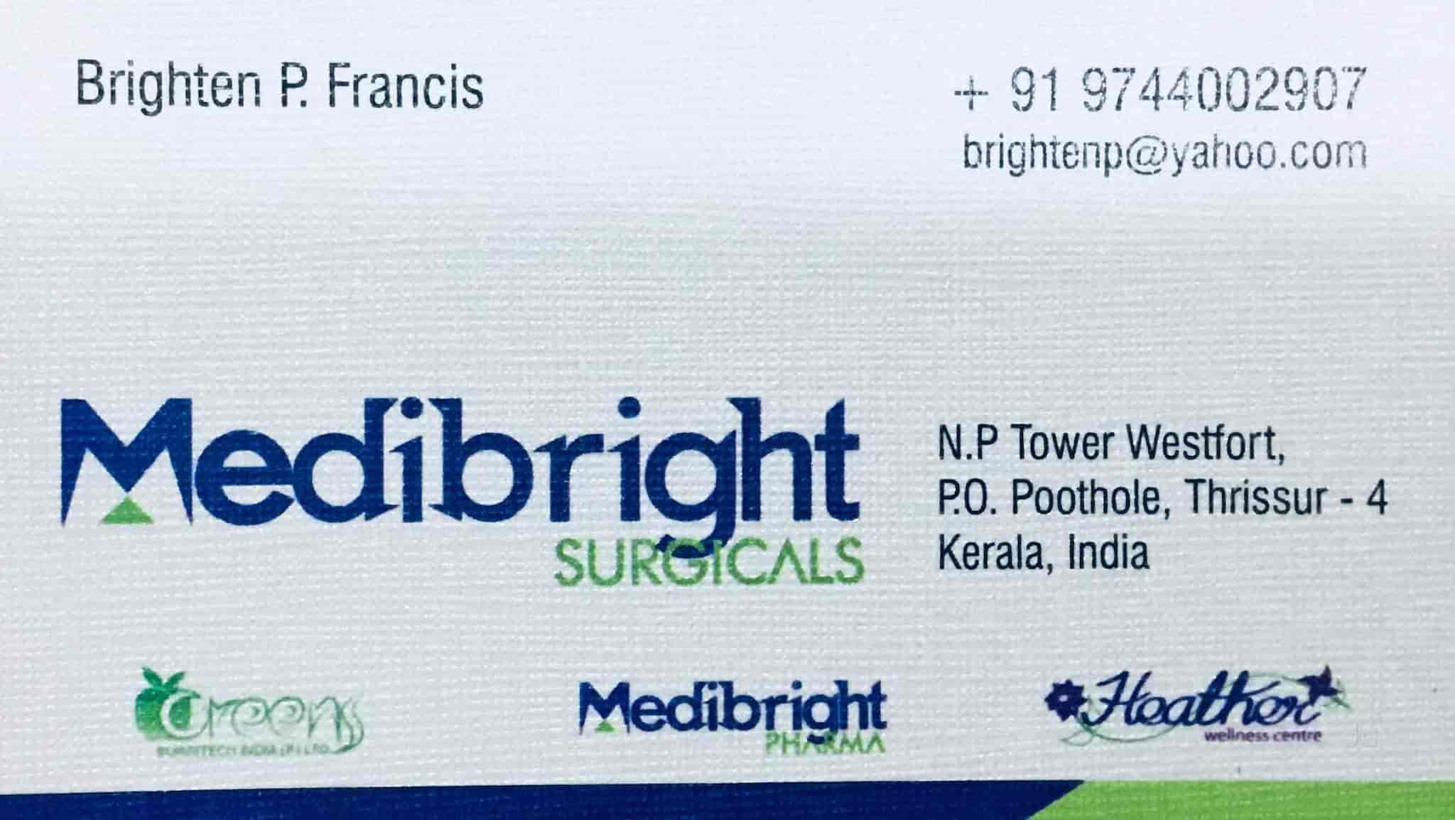 Catalogue Medibright Surgicals in West Fort , Thrissur Justdial