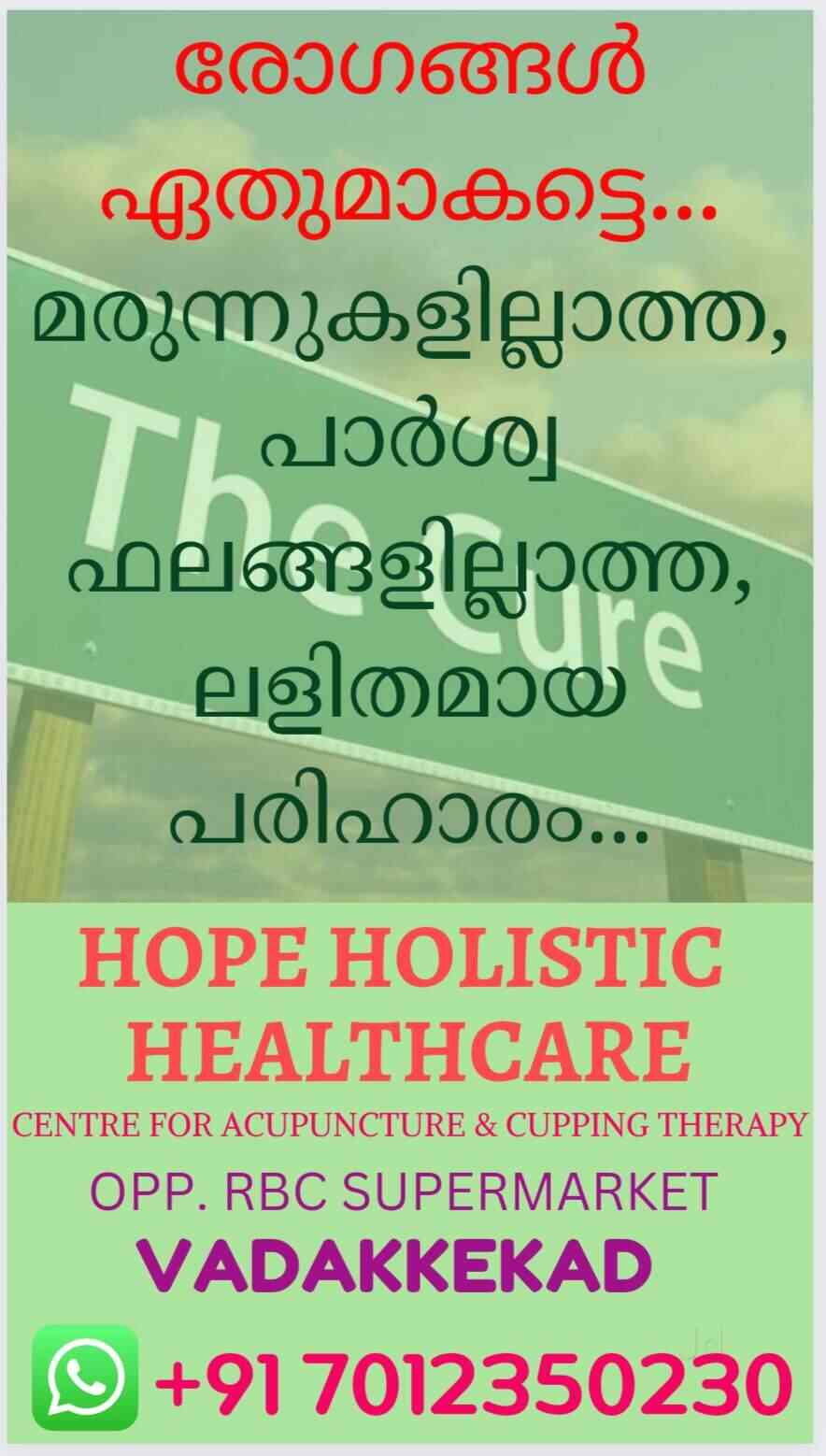 Hope Holistic Healthcare in Vadakkekad,Thrissur Best Acupuncture