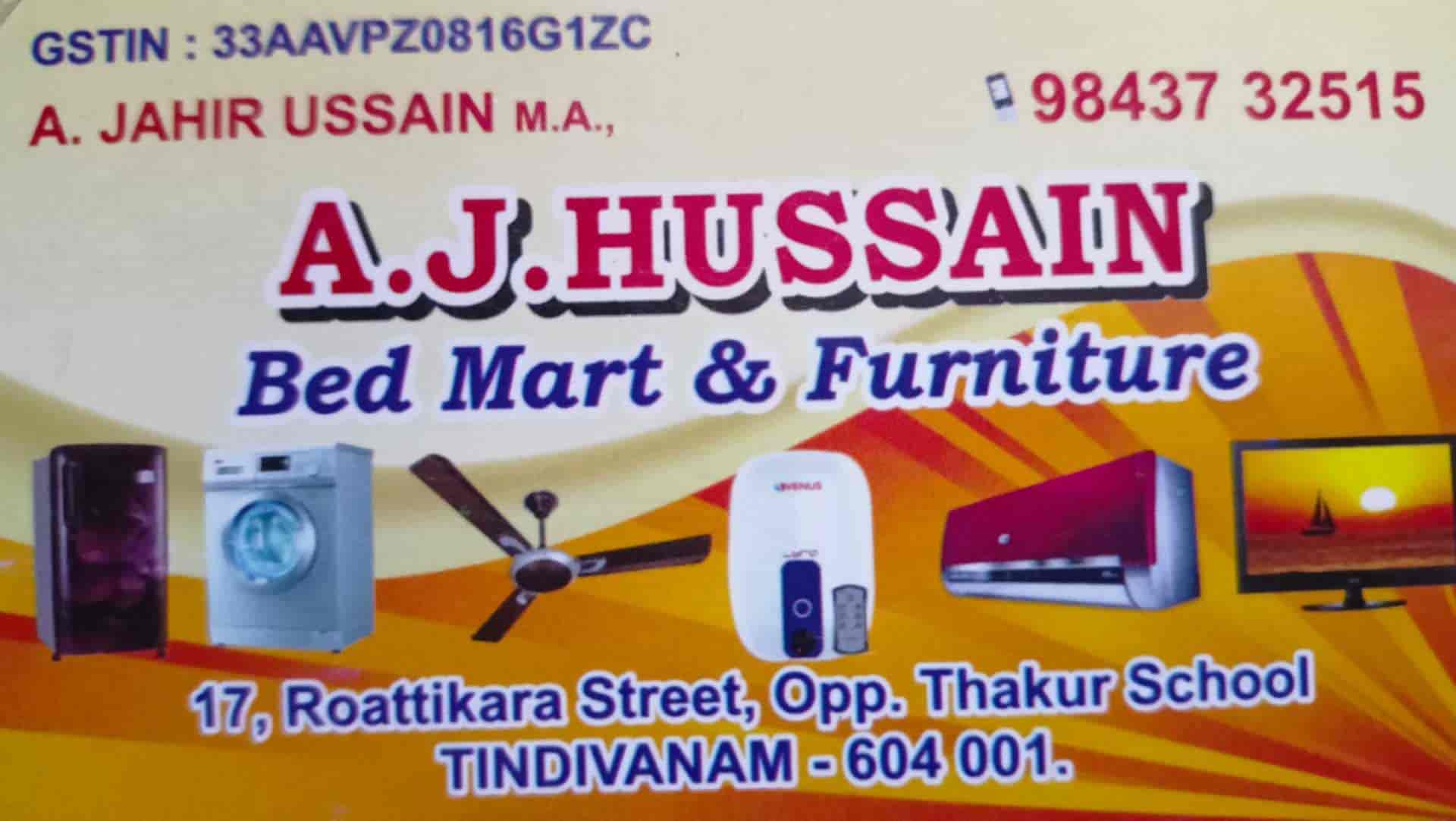 A J HUSSAIN Bed Mart & Furniture in Tindivanam East,Tindivanam Best