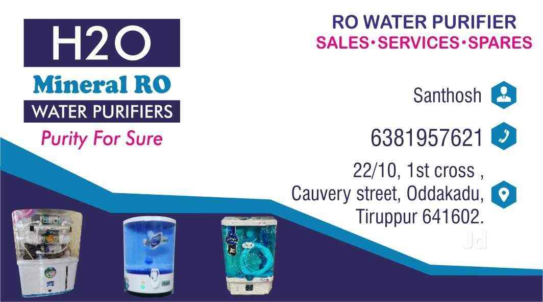 Top RO Water Purifier Dealers in Tirupur Best RO Water Purifiers