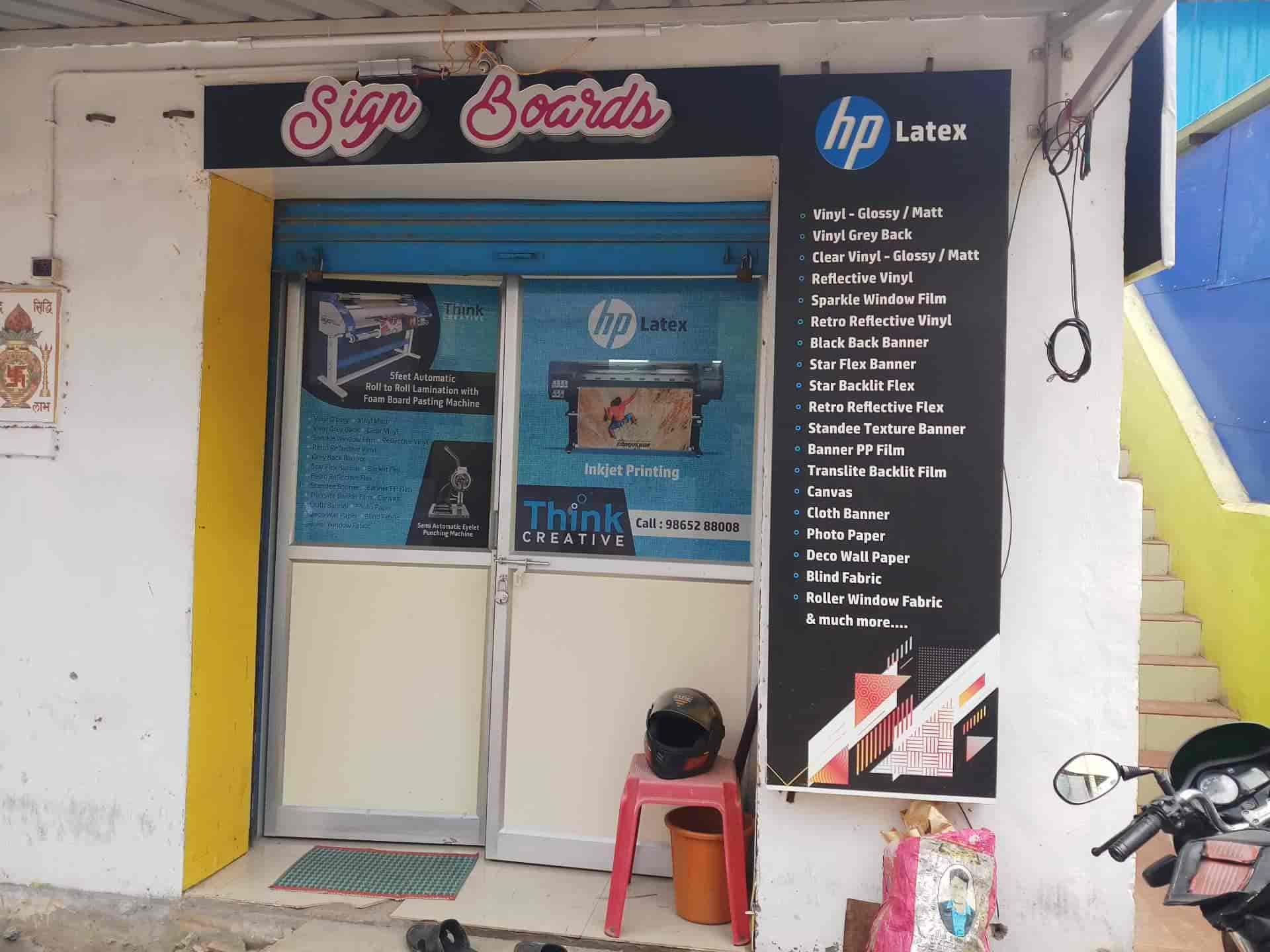 Think Creative in Woriyur,Trichy Best Vinyl Glow Sign Board Dealers