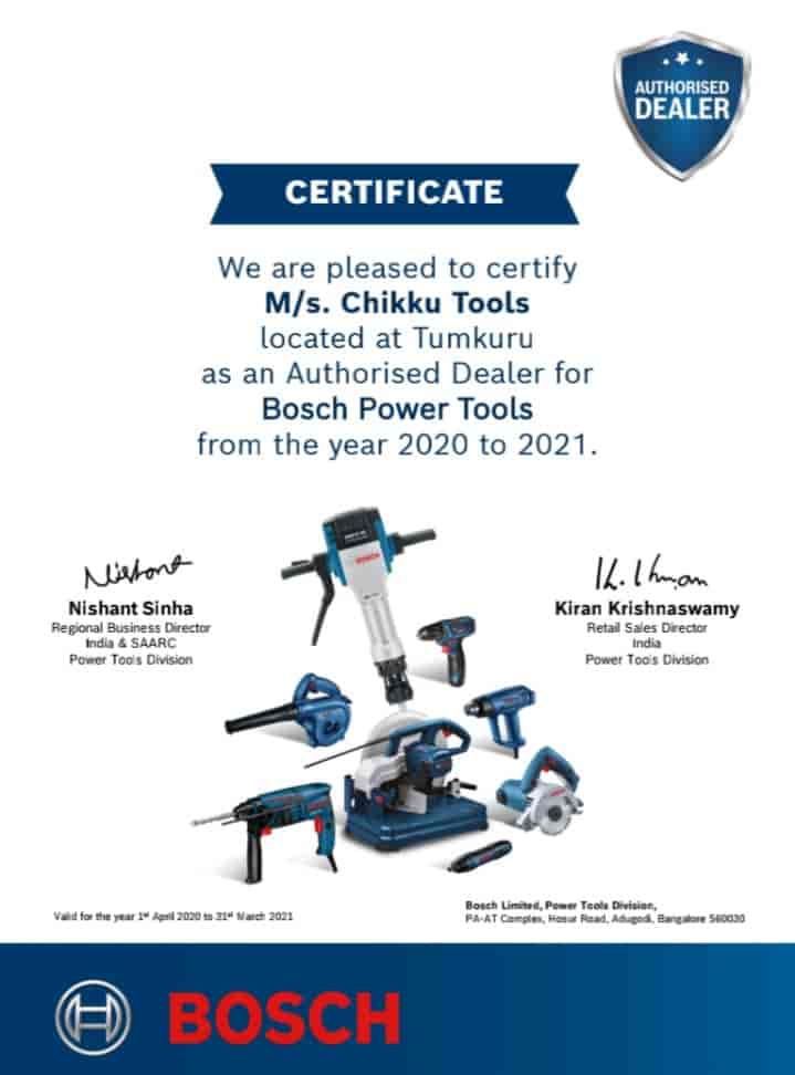 Chikku Tools in Mandipet,Tumkur Best BoschPower Tool Repair