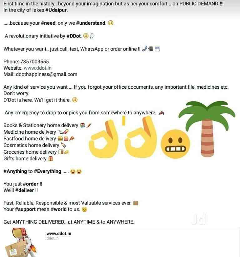 D Dot in Udaipur City,Udaipurrajasthan Best Online sites For Food