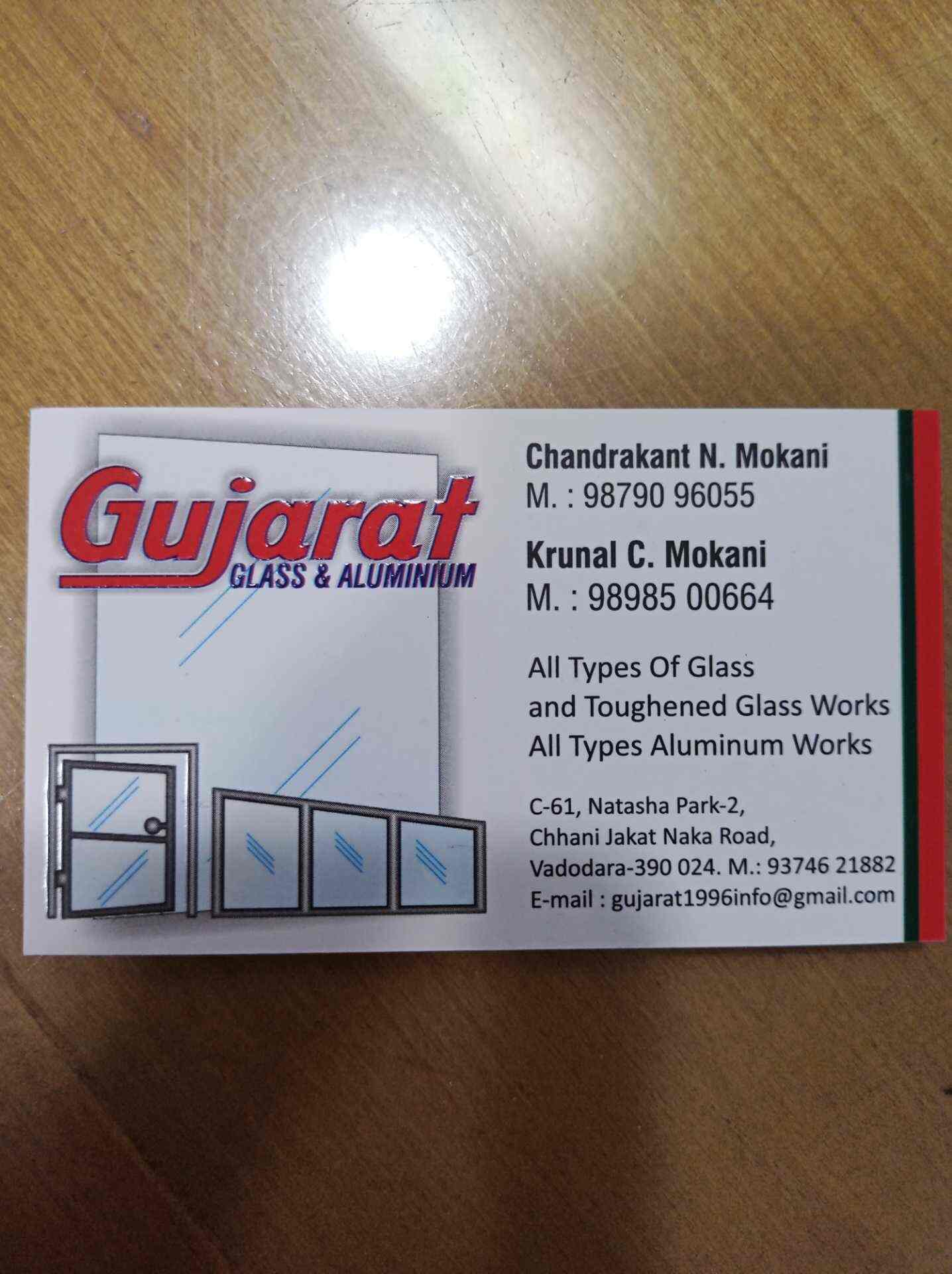 Gujarat Glass & Aluminium, Chhani Road Glass Dealers in VADODARA