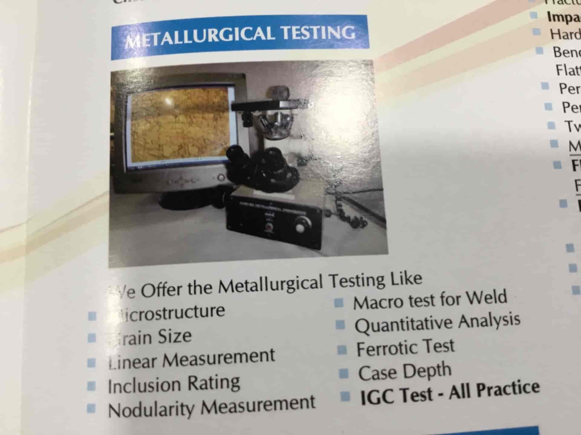 Top Laboratory Testing For Sheet Metal Components in Mayapuri