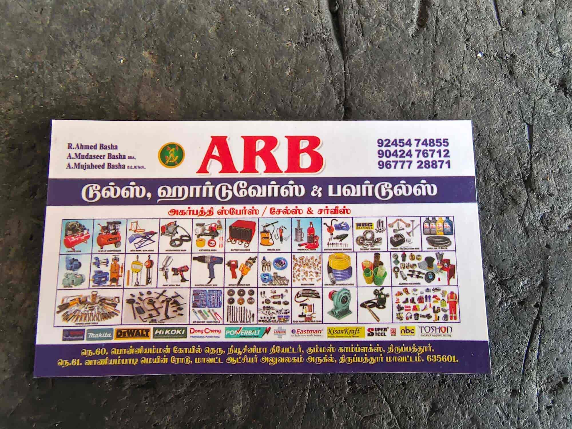 ARB Tools And Hardwares & Power Tools in Tirupattur,Vellore Best
