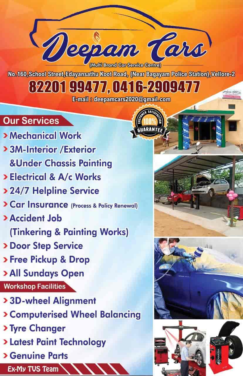 Deepam Cars Multi Brand Car Service In Vellore in Bagayam,Vellore