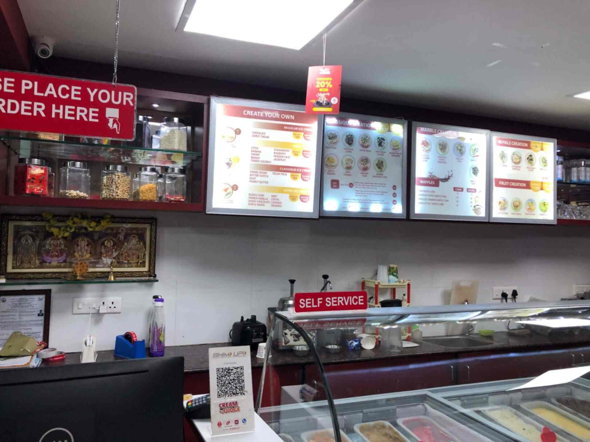 Cream & Fudge in Vellore Ho,Vellore Order Food Online Best Ice