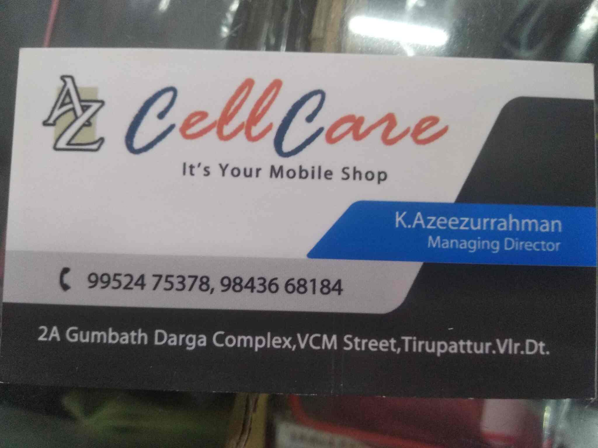 Cell Care in Tirupattur,Vellore Best Mobile Phone Dealers in Vellore