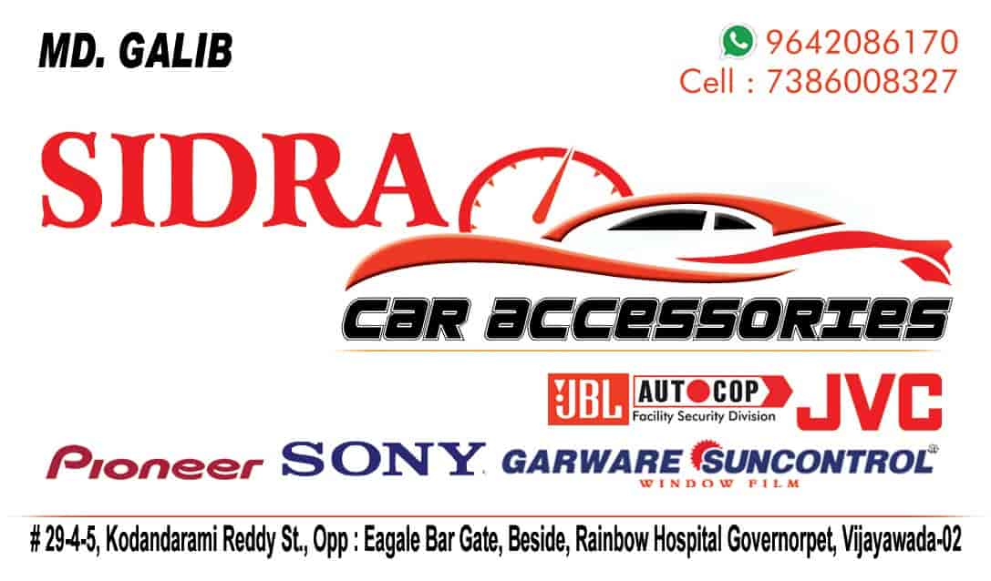 Sidra Car Accessories in Governerpet,Vijayawada Best ToyotaCar