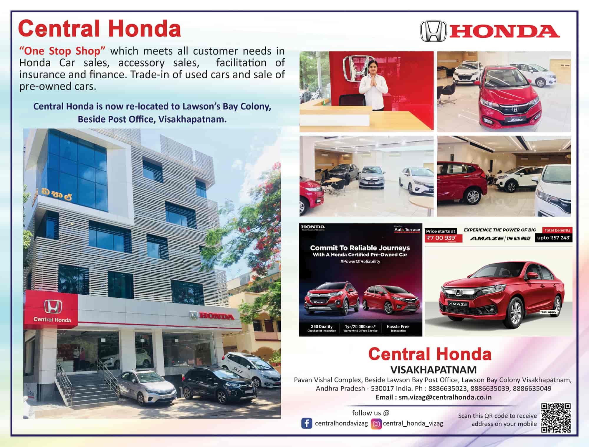 Top Honda City Car Showrooms in PortBlair Best Honda City Dealers