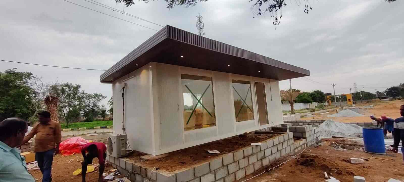 Portable Cabin Security Cabin Latest Price, Security Guard Cabin