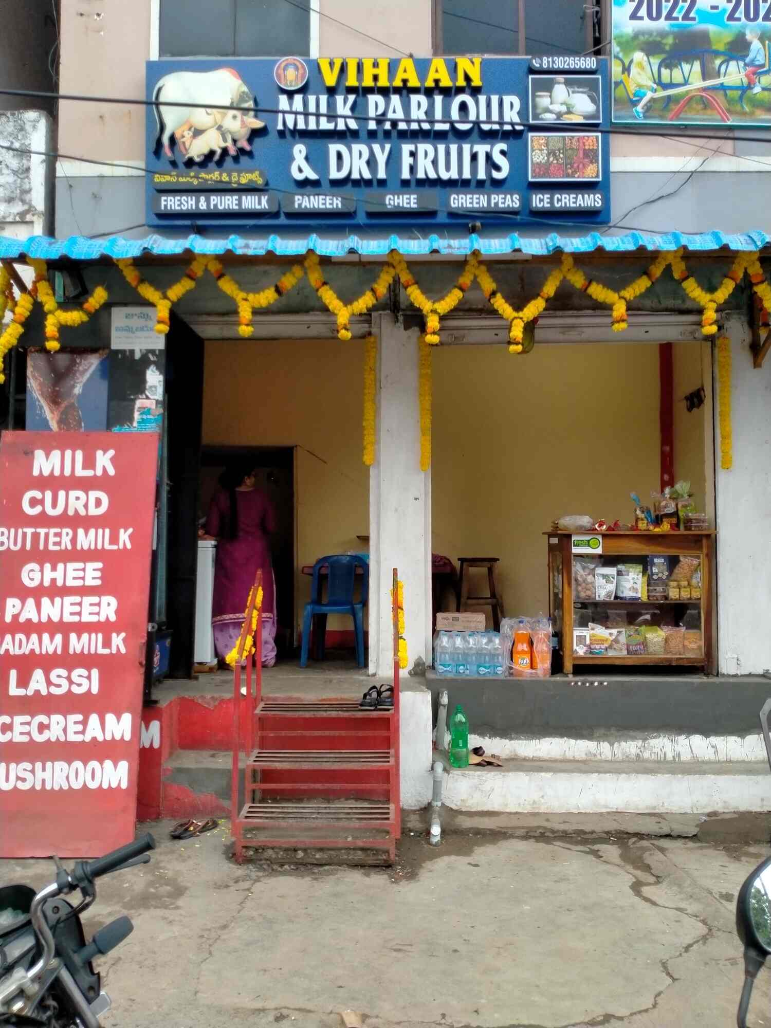 Vihaan Milk Parlour & Dry Fruits in 104 Area Main Road,Visakhapatnam Best Milk Home Delivery