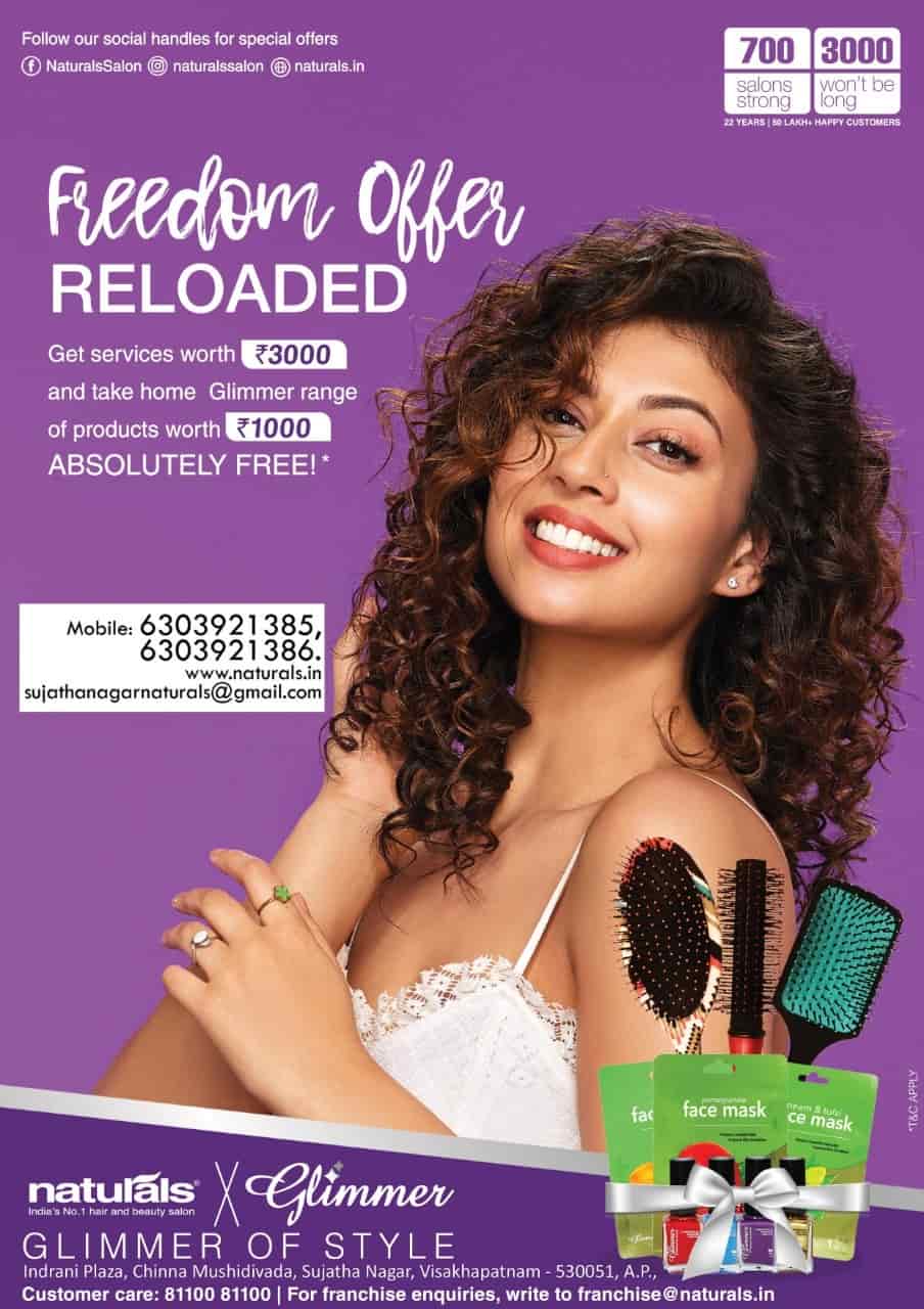 Naturals Salon Sujathanagar in Indrani Plaza 1st Floor,Visakhapatnam