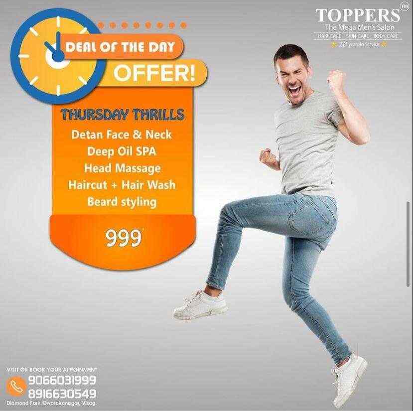 Toppers The Mega Men's Salon in Dwaraka Nagar Visakhapatnam,Visakhapatnam - Best Beauty Spas in Visakhapatnam - Justdial Toppers The Mega Men's Salon in Dwaraka Nagar Visakhapatnam,Visakhapatnam - Best Beauty Spas in Visakhapatnam - Justdial