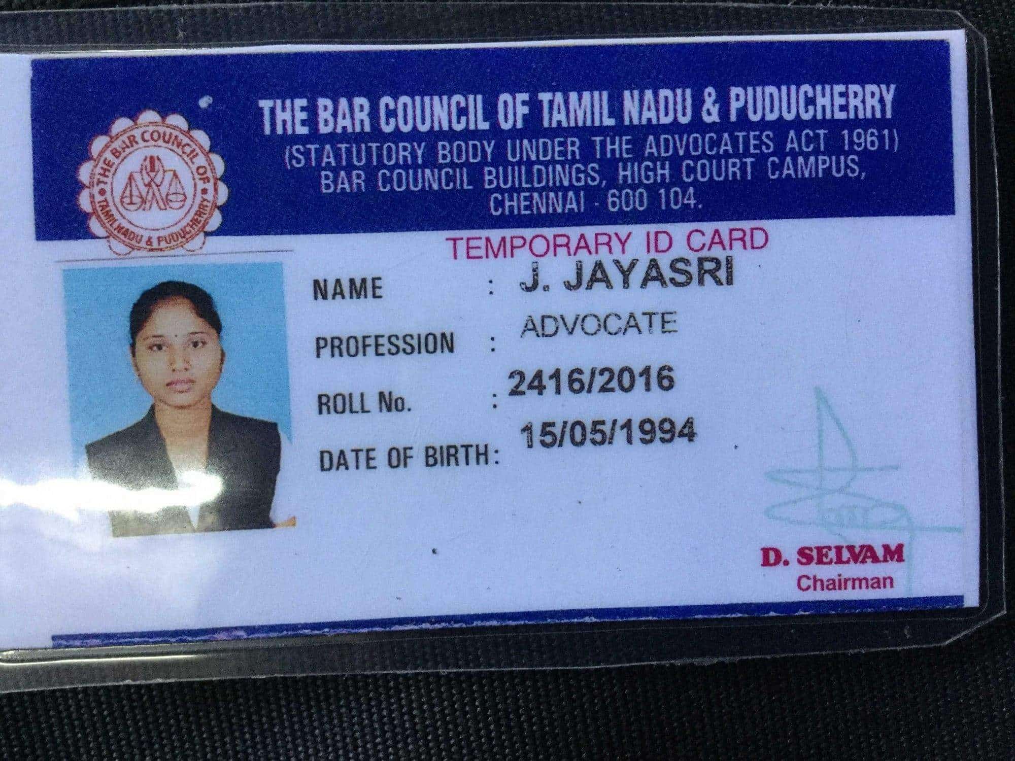 Bar Council Id Card