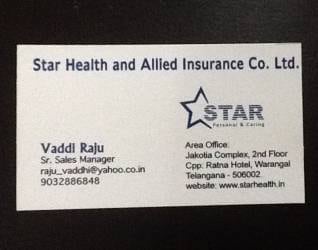 Star Health Allied Insurance Company Ltd M G Road Life Insurance Agents In Warangal Justdial
