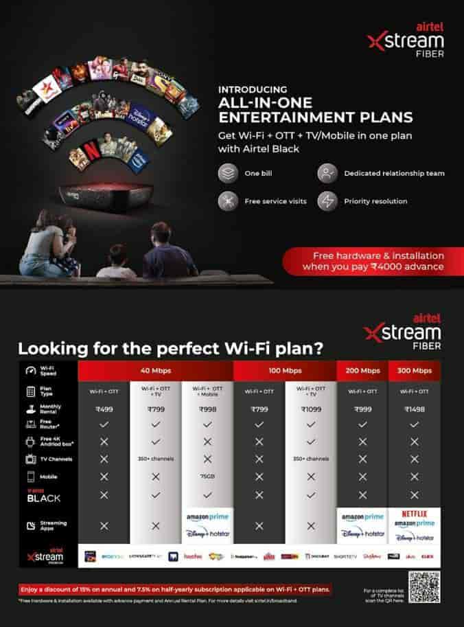 Catalogue Airtel Xtream Fiber Service in Shiva Nagar