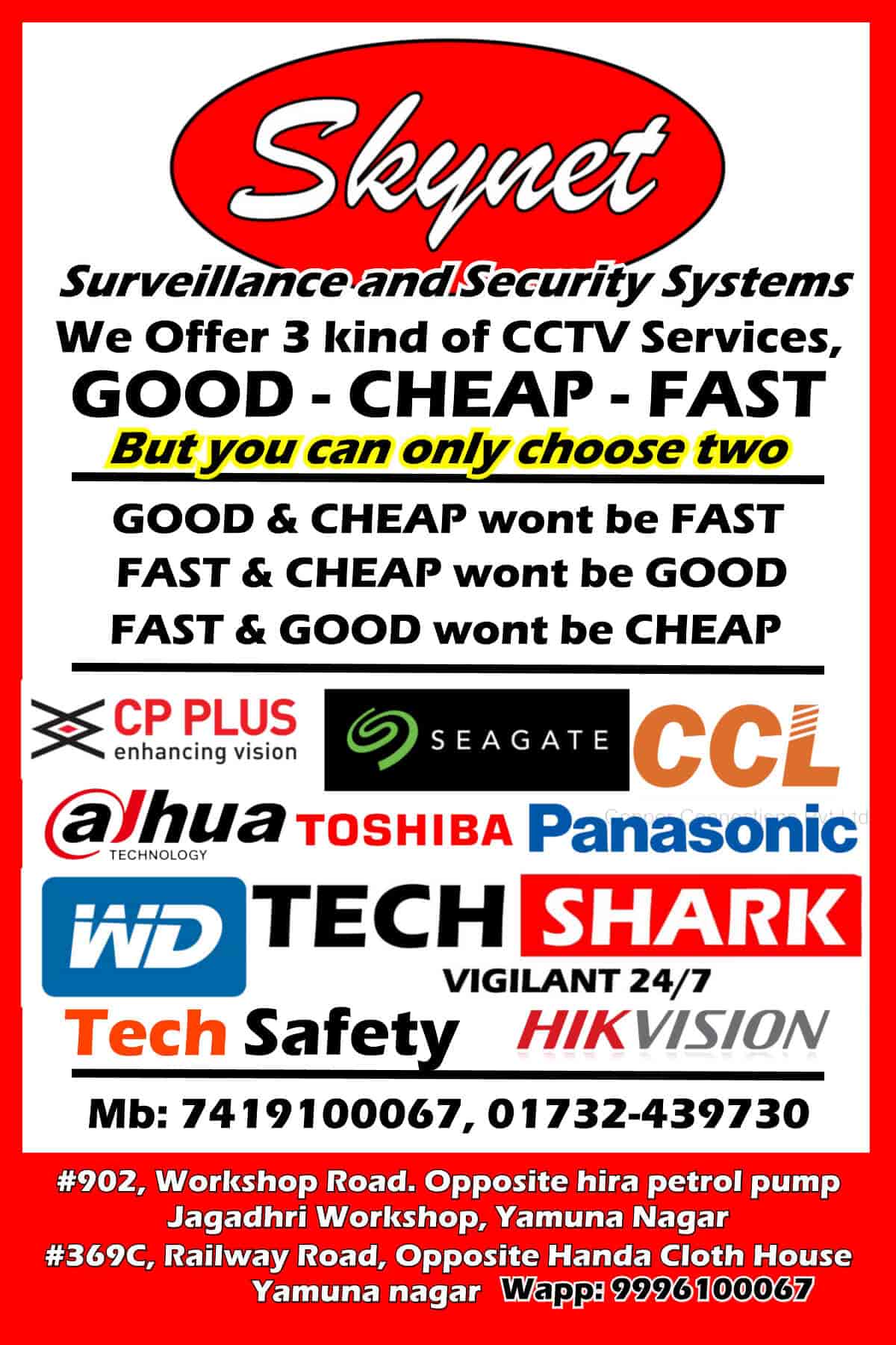 Top CCTV Dealers in Yamunanagar Best Surveillance CCTV Dealers CCTV