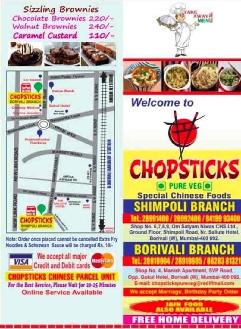 Chopsticks Veg, Borivali West, Mumbai Pure Vegetarian Cuisine