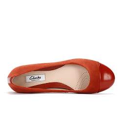 clarks gold ballet pumps