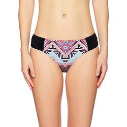 Seafolly Womens Ruched Side Retro Bikini Bottom Swimsuit